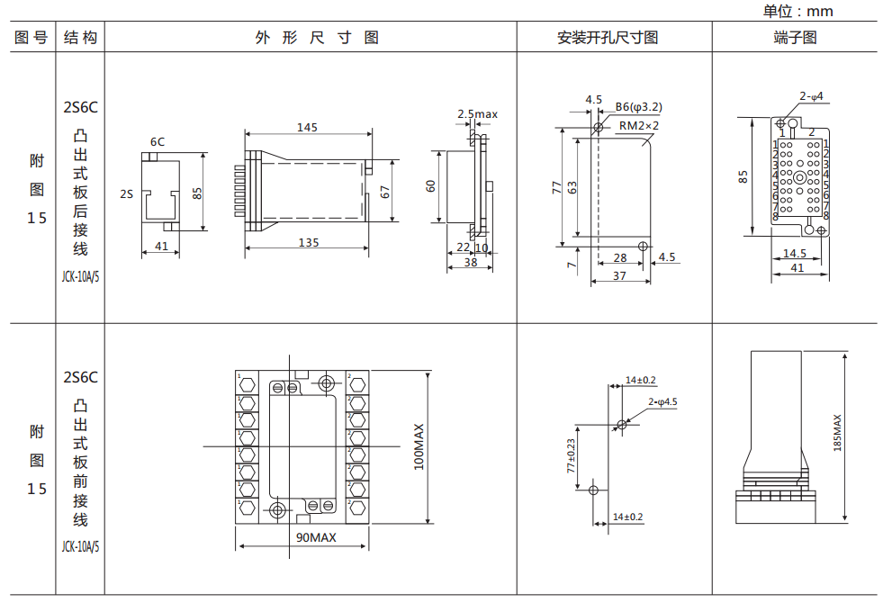 DZS-12CE/203延時(shí)中間繼電器外形及開(kāi)孔尺寸